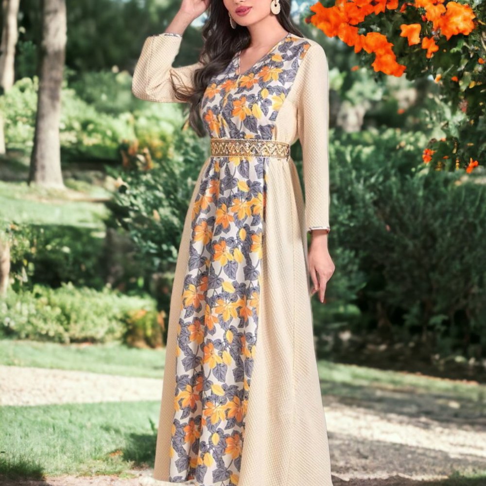 Floral Print Multi-Color Dress